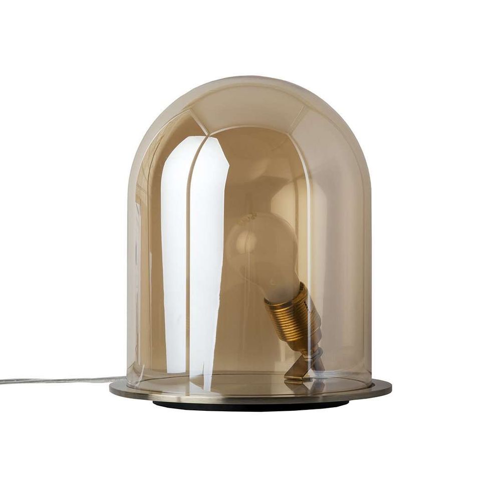 Furste Brass and Glass Dome Lamp
