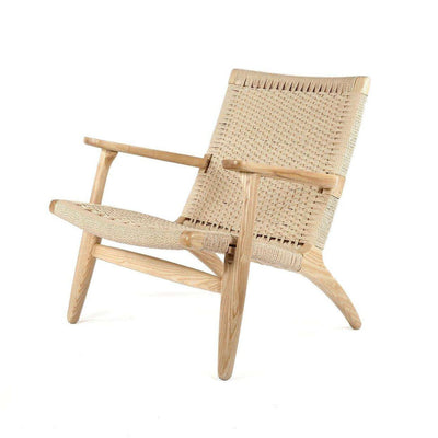 Mid-Century Modern Reproduction CH25 Lounge Chair Inspired by Hans Wegner