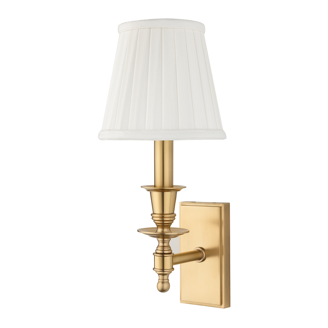 Ludlow 1 Light Wall Sconce-Hudson Valley-HVL-6801-AGB-Wall LightingAged Brass-1-France and Son