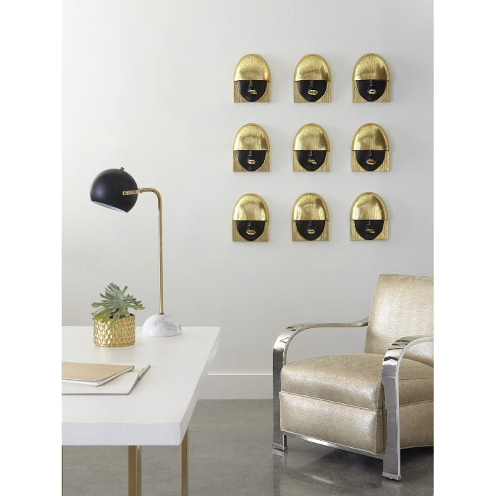 Fashion Faces Small Black and Gold Wall Art Set-Phillips Collection-PHIL-PH90450-Wall Art-3-France and Son