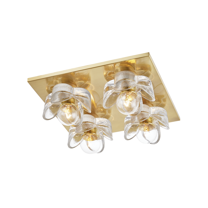 Shea 4 Light Flush Mount-Mitzi-HVL-H410504-AGB-ChandeliersAged Brass-1-France and Son