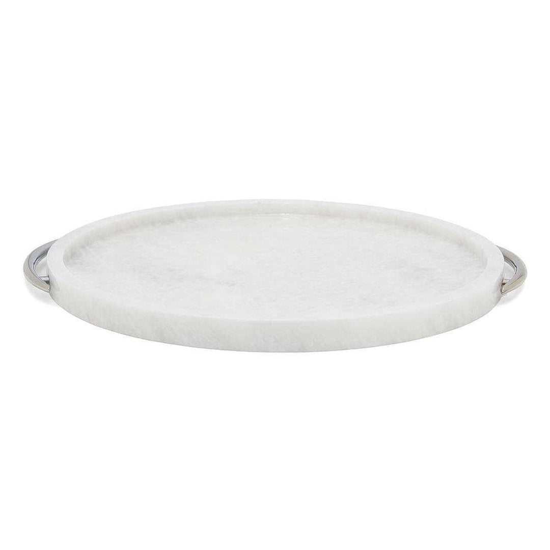 Pearl White 12" Marble Place Tray