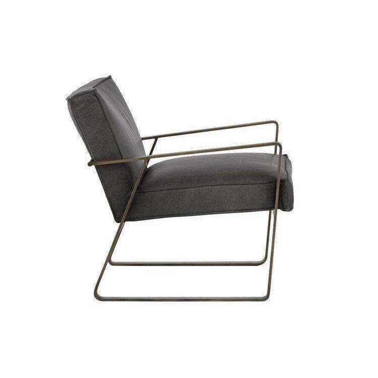 Kristoffer Lounge Chair-Sunpan-SUNPAN-103498-Lounge ChairsVintage Steel Grey-Leather-8-France and Son