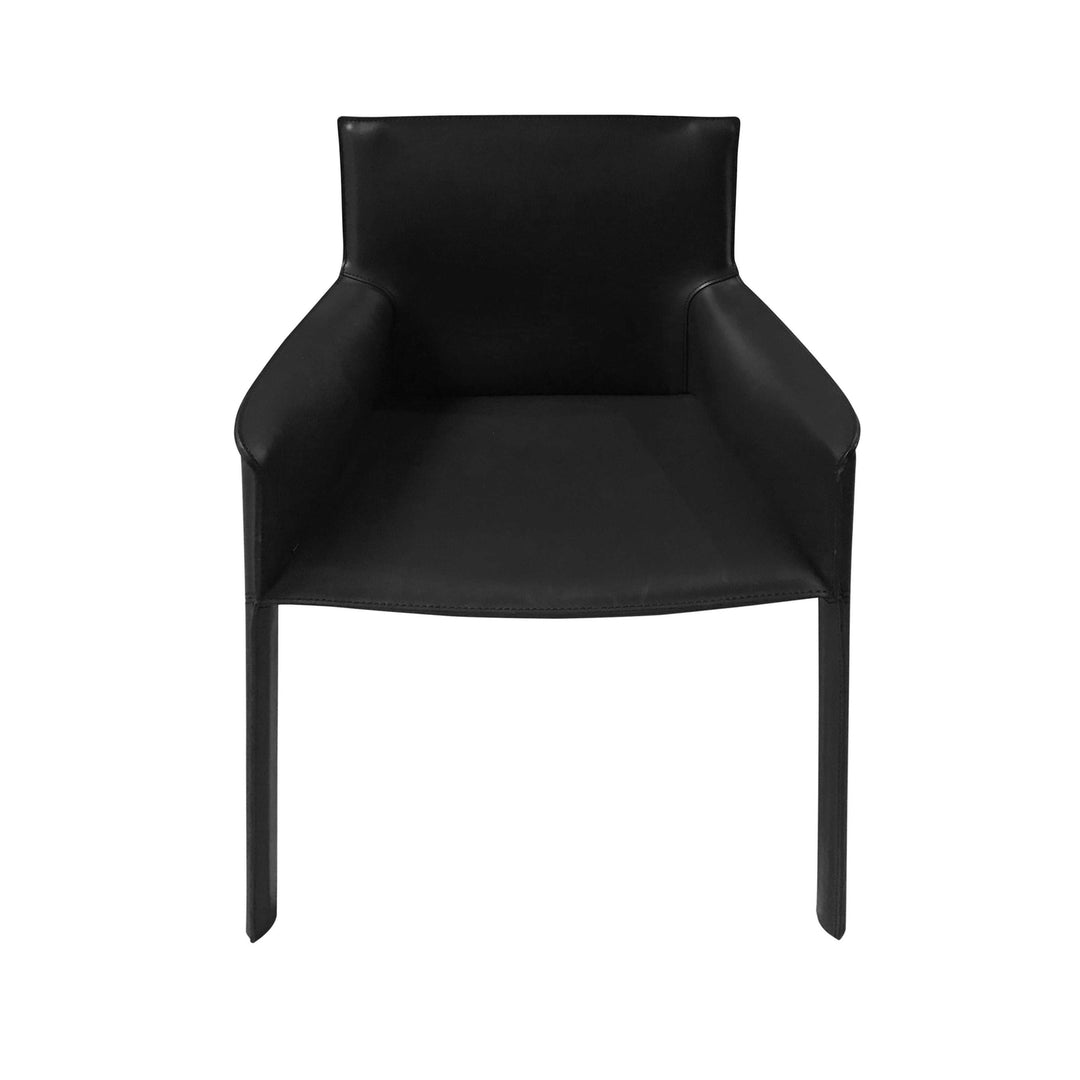 Delphine Dining Arm Chair-Nuevo-STOCKR-NUEVO-HGND219-Dining ChairsBlack-2-France and Son