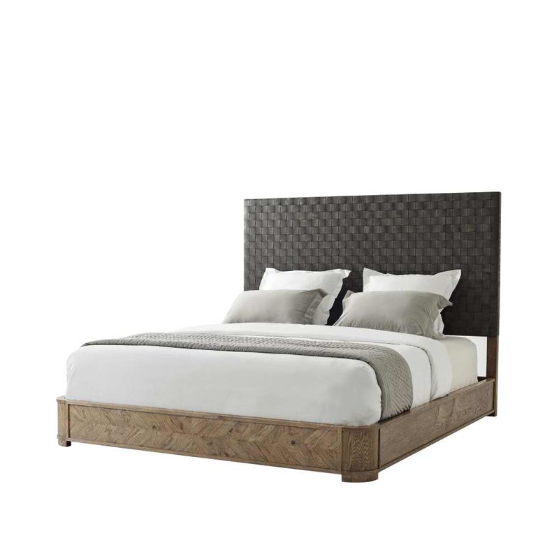 Seb King Bed (California King)-Theodore Alexander-THEO-CB84005.C062-Beds-1-France and Son