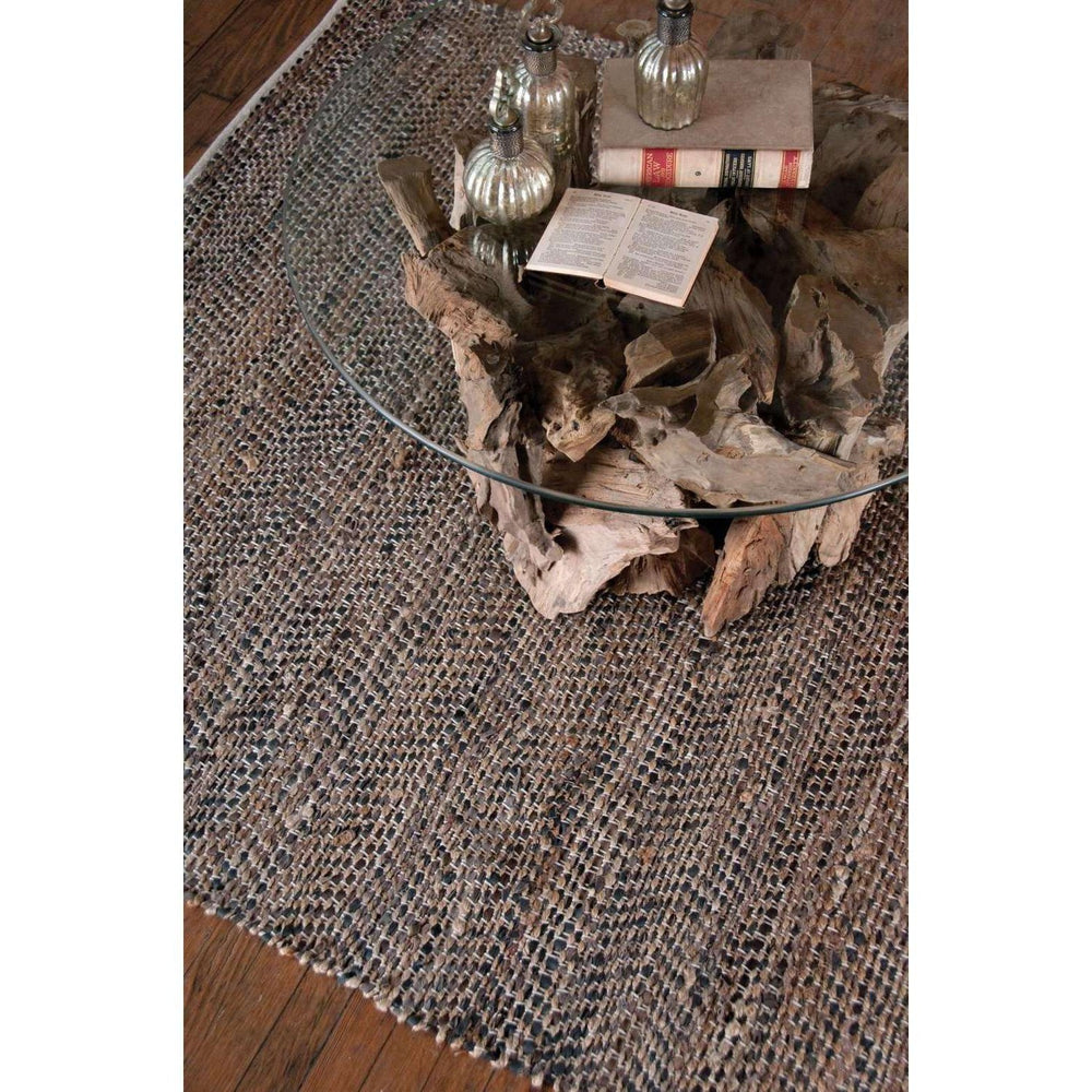 Tobais 9 X 12 Rescued Leather & Hemp Rug-Uttermost-UTTM-71001-9-Rugs-2-France and Son