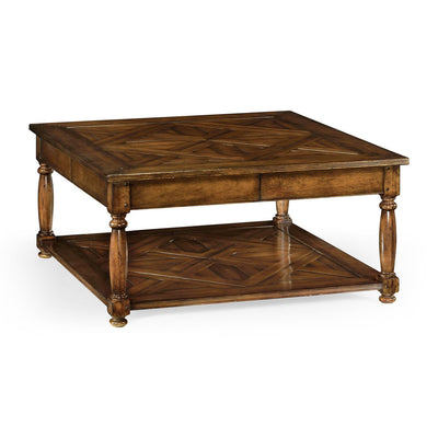 Square parquet topped coffee table-Jonathan Charles-JCHARLES-492022-DWA-Coffee Tables-1-France and Son