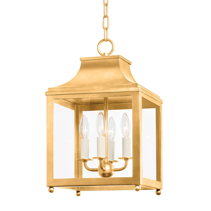 Leigh 4 Light Small Pendant Vintage Gold Leaf-Mitzi-HVL-H259704S-VGL-Pendants-1-France and Son