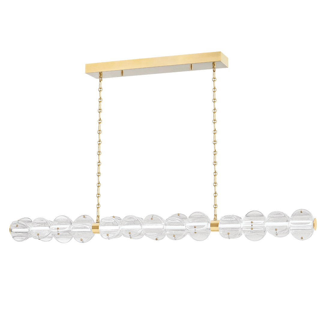Lindley Led Island Light-Hudson Valley-HVL-1950-AGB-ChandeliersAged Brass-1-France and Son