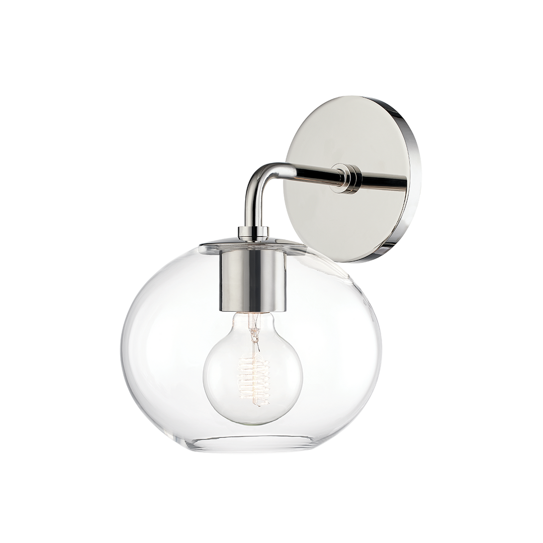 Margot 1 Light Wall Sconce-Mitzi-HVL-H270101-PN-Outdoor Wall SconcesPolished Nickel-3-France and Son