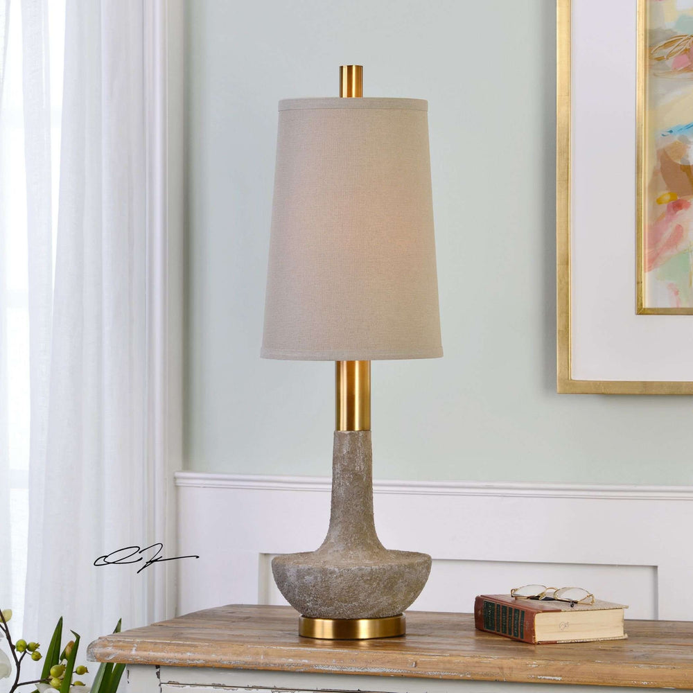 Volongo Stone Ivory Buffet Lamp-Uttermost-UTTM-29211-1-Table Lamps-2-France and Son