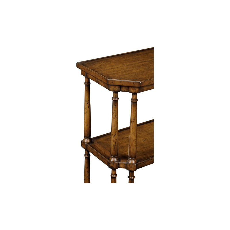 Antique Walnut Console on Baluster Legs-Jonathan Charles-JCHARLES-494026-WAL-Console Tables-4-France and Son