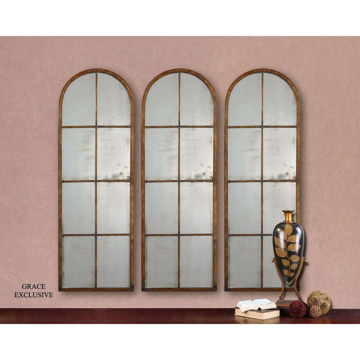 Amiel Arched Brown Mirror-Uttermost-UTTM-13463 P-Mirrors-2-France and Son