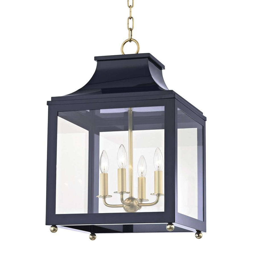 Leigh 4 Light Large Pendant-Mitzi-HVL-H259704L-AGB/NVY-PendantsGold/Navy-1-France and Son