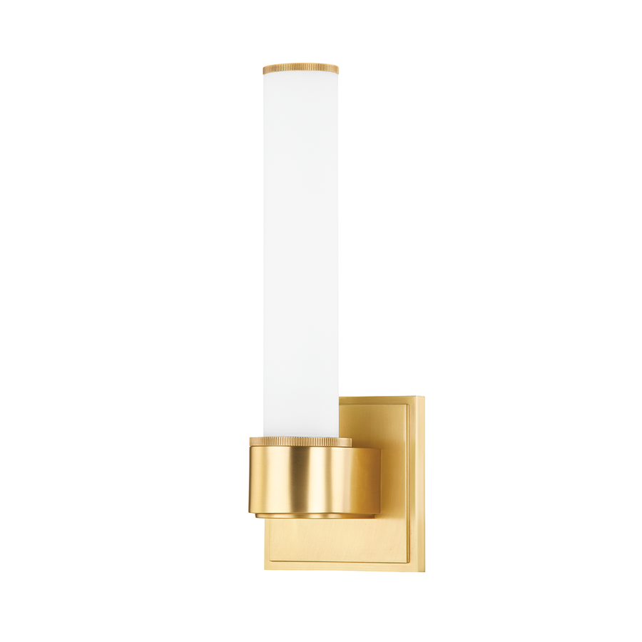 Mill Valley 1 Light Wall Sconce-Hudson Valley-HVL-1261-AGB-Outdoor Wall Sconces-1-France and Son