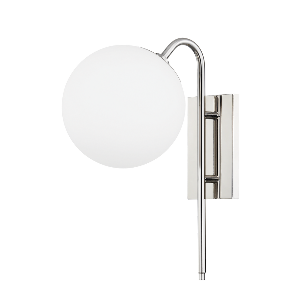 Ingrid 1 Light Wall Sconce-Mitzi-HVL-H504101-PN-Outdoor Wall SconcesPolished Nickel-2-France and Son