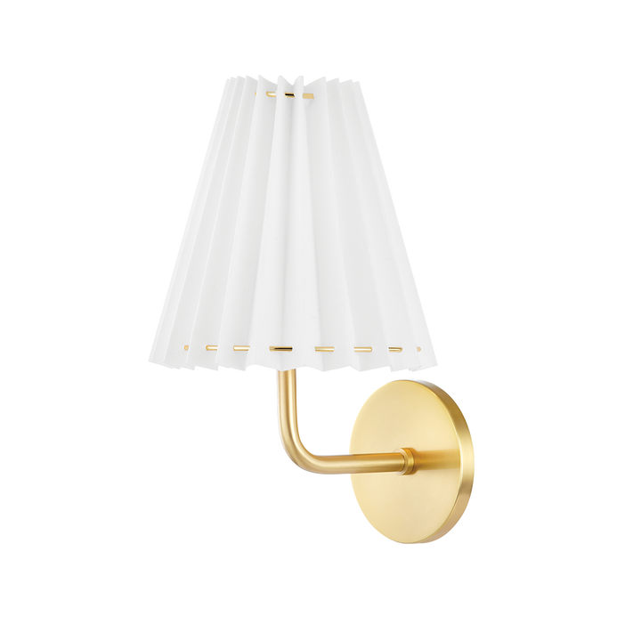 Demi 1 Light Wall Scone-Mitzi-HVL-H476101A-AGB-Outdoor Wall SconcesAged Brass-1-France and Son