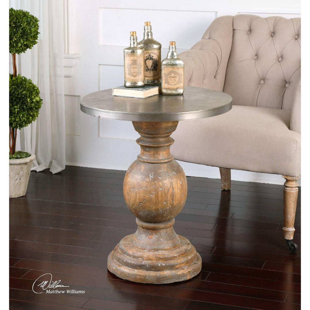 Blythe Wooden Accent Table-Uttermost-UTTM-24491-Side Tables-2-France and Son