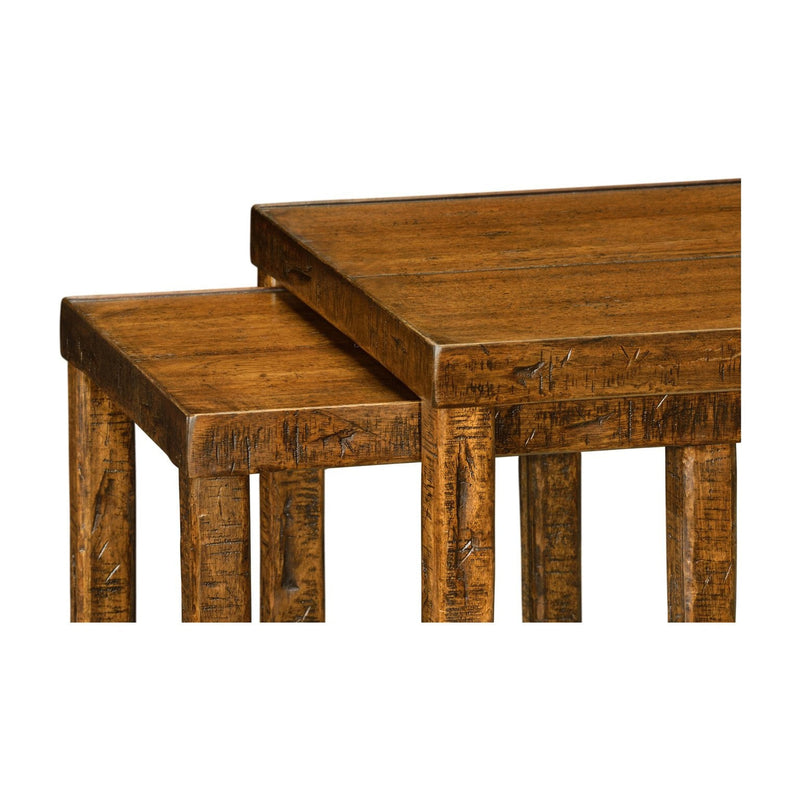 Nesting Cocktail Tables-Jonathan Charles-JCHARLES-491040-CFW-Coffee TablesCountry Walnut-9-France and Son