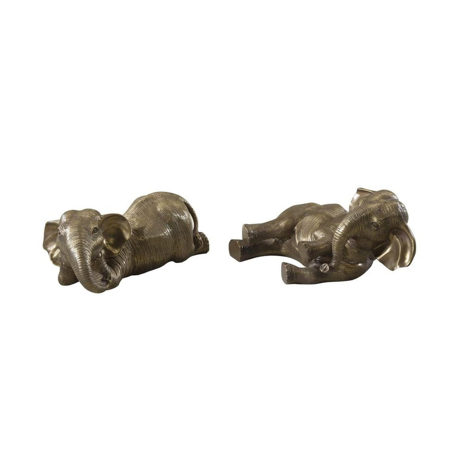 Decorative Objects Under The African Sun Decorative Brass Elephants