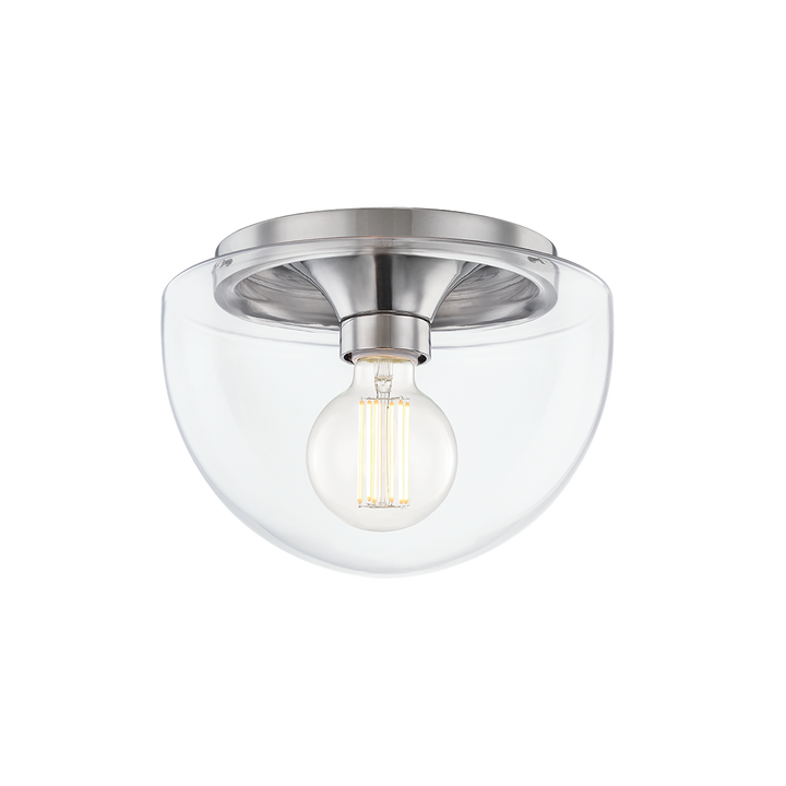 Grace 1 Light Small Flush Mount-Mitzi-HVL-H284501S-PN-Flush MountsPolished Nickel-2-France and Son