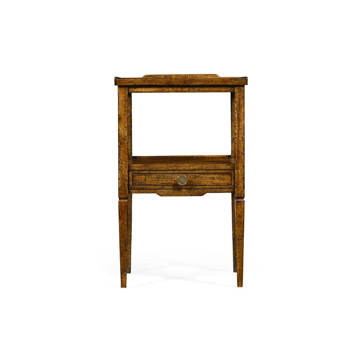 Casual Square Lamp Table-Jonathan Charles-JCHARLES-491023-CFW-Side TablesCountry Walnut-2-France and Son
