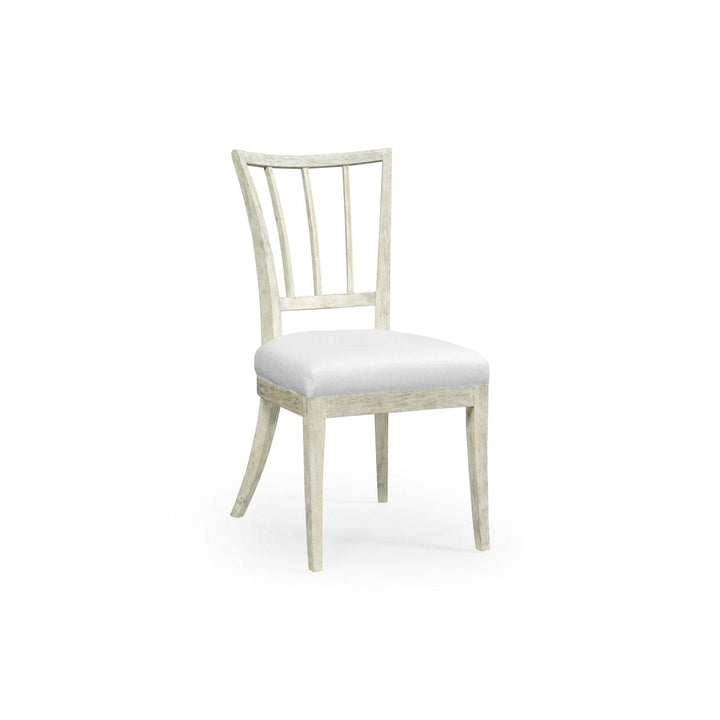 Lucillo Washed Acacia Carver Side Chair-Jonathan Charles-JCHARLES-530204-SC-WAA-Dining ChairsFabric-6-France and Son