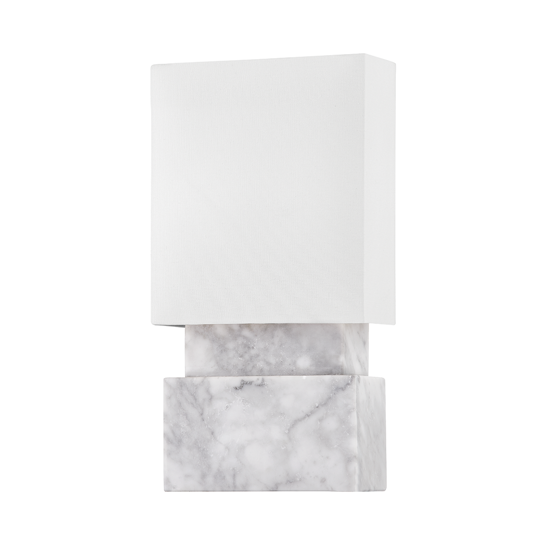 Haight 2 Light Wall Sconce-Hudson Valley-HVL-3652-WM-Outdoor Wall SconcesWhite Marble-2-France and Son