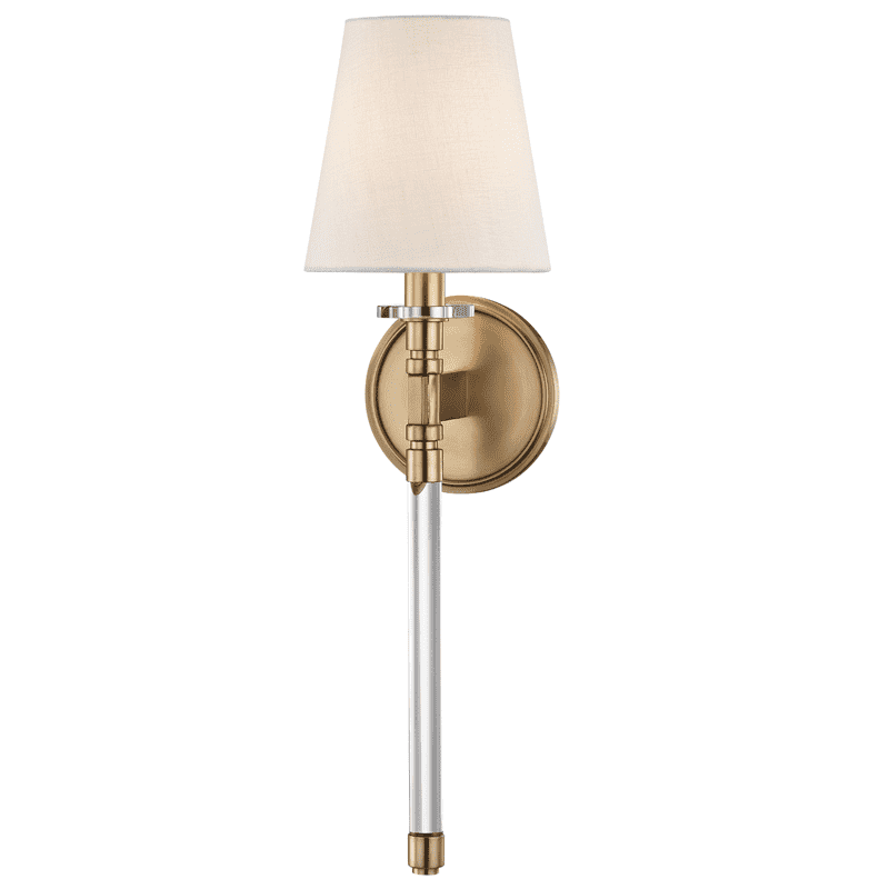 Blixen1 Light Wall Sconce-Hudson Valley-HVL-5410-AGB-Wall LightingAged Brass-1-France and Son