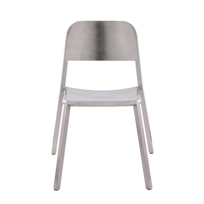 Cosimo Stacking Chair - Brushed Stainless-France & Son-FEC3606BSS-Dining Chairs-1-France and Son