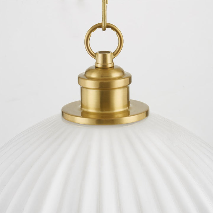 Hillary - 1 Light Pendant-Mitzi-HVL-H771701L-AGB-PendantsBrass-2-France and Son