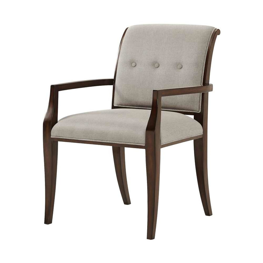 Snappy Arm Chair-Theodore Alexander-THEO-KENO4109.1BFD-Dining Chairs-1-France and Son