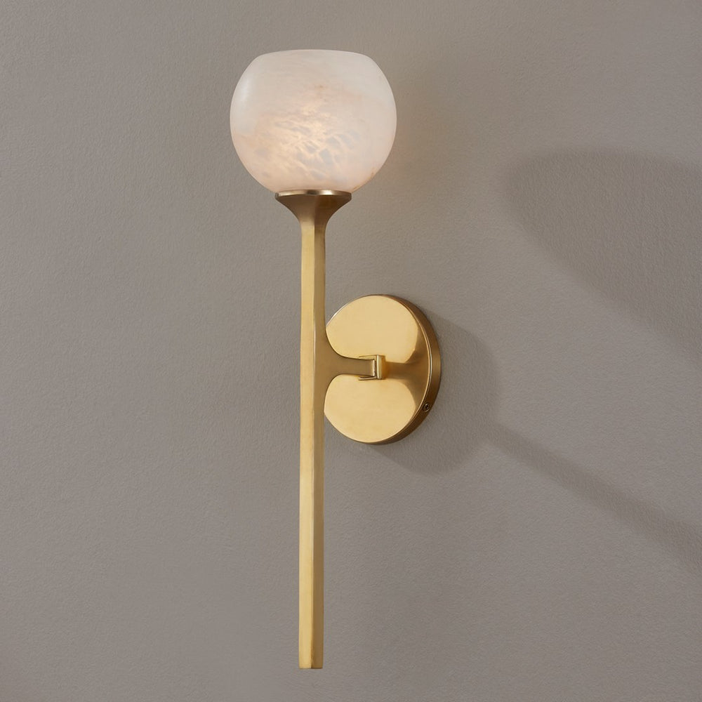 Melton 1 Light Wall Sconce-Hudson Valley-HVL-7121-AGB-Wall LightingAged Brass-2-France and Son