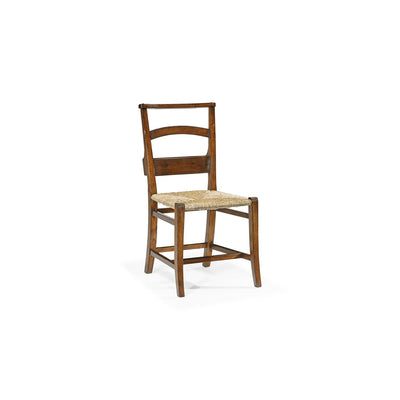 Rustic walnut church side chair-Jonathan Charles-JCHARLES-494546-SC-WAL-Dining Chairs-1-France and Son