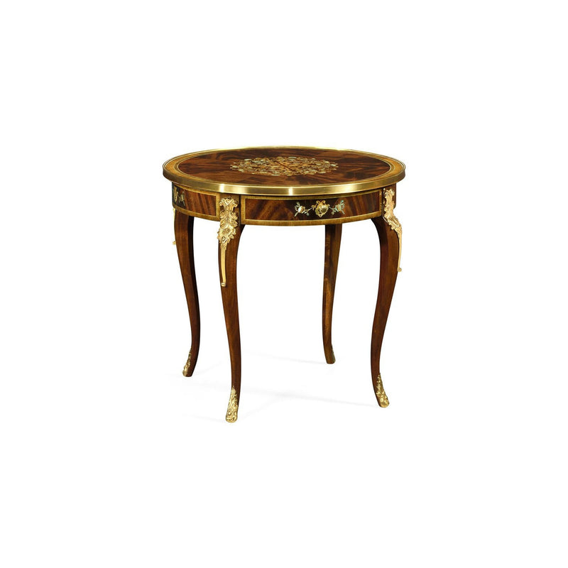 Mahogany lamp table with mother of pearl & marquetry-Jonathan Charles-JCHARLES-499501-MAM-MOP-Side Tables-1-France and Son