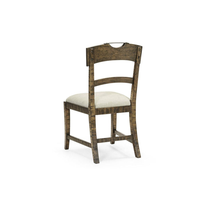 Casual Planked Dining Side Chair-Jonathan Charles-JCHARLES-491076-SC-DTD-F400-Dining ChairsDark Driftwood-7-France and Son