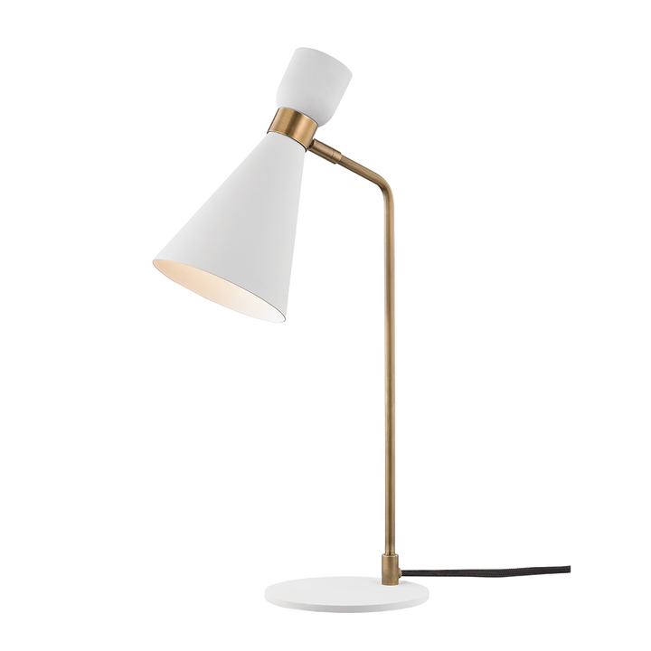 Willa 1 Light Table Lamp-Mitzi-HVL-HL295201-AGB/WH-Table LampsAged Brass / Soft White-1-France and Son