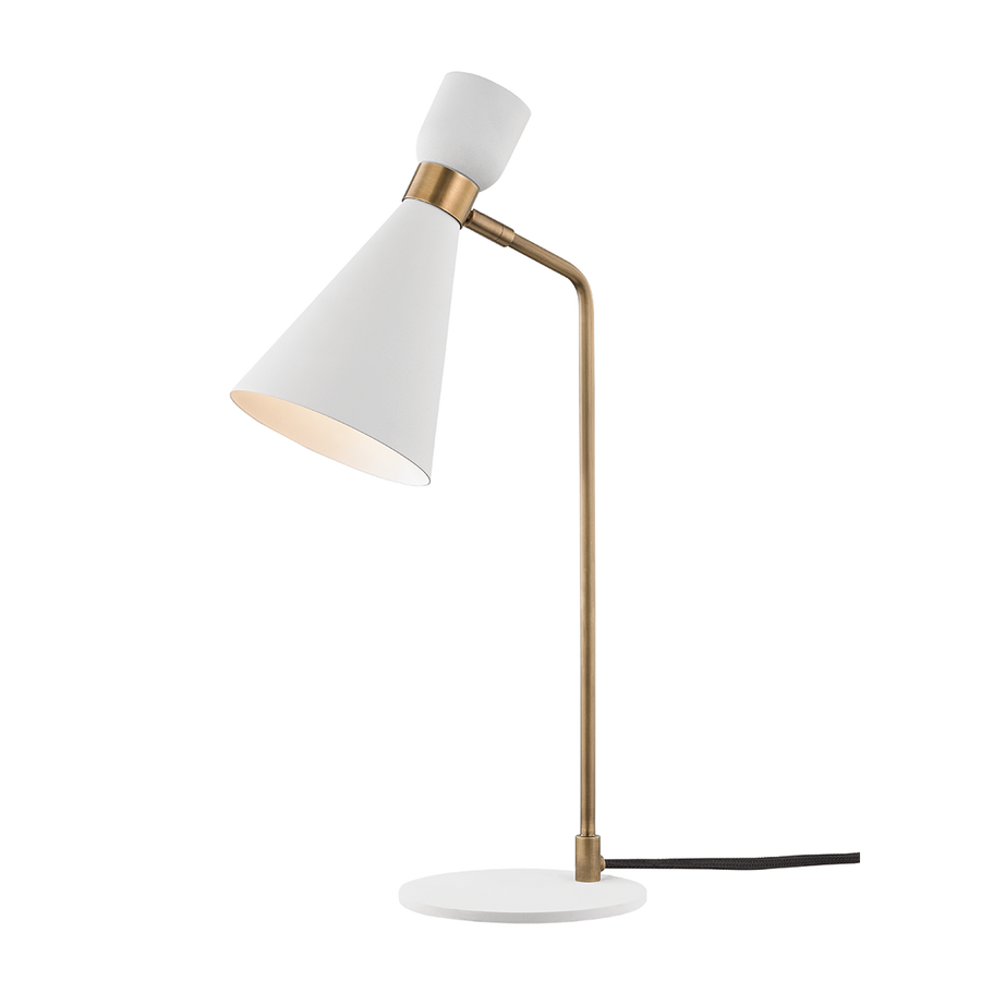 Willa 1 Light Table Lamp-Mitzi-HVL-HL295201-AGB/WH-Table LampsAged Brass / Soft White-1-France and Son