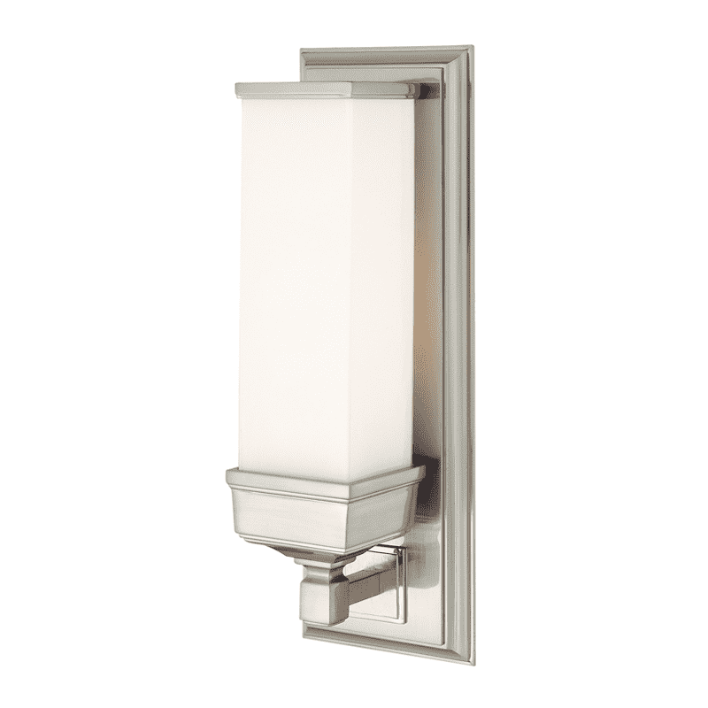 Everett 1 Light Wall Sconce-Hudson Valley-HVL-471-PN-Wall LightingPolished Nickel-2-France and Son