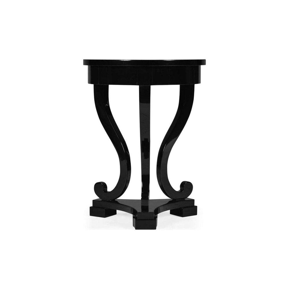 Biedermeier Black Cigarette Table-Jonathan Charles-JCHARLES-008435-AB-Side Tables-2-France and Son