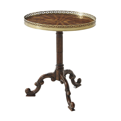 Radiating Parquetry Accent Table-Theodore Alexander-THEO-5005-022-Side Tables-1-France and Son