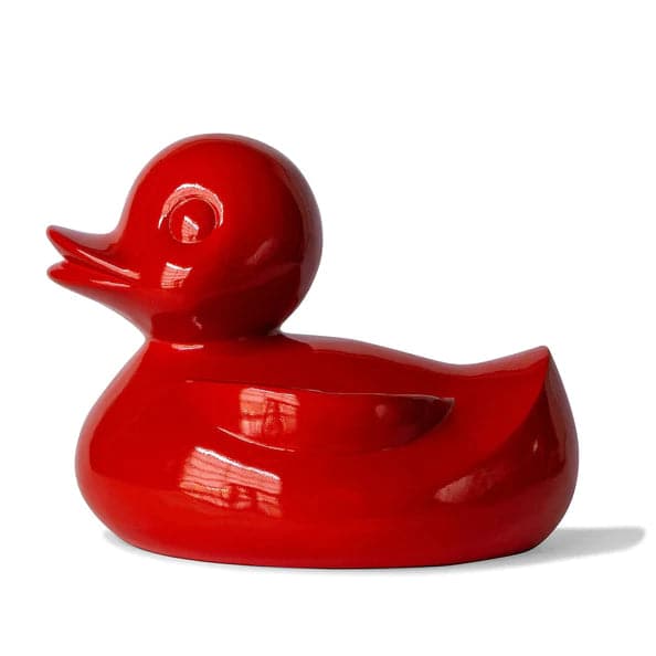 FG UV Duck Sculpture-Gold Leaf Design Group-GOLDL-FG2370-RE-UV-Decorative ObjectsRed-8-France and Son