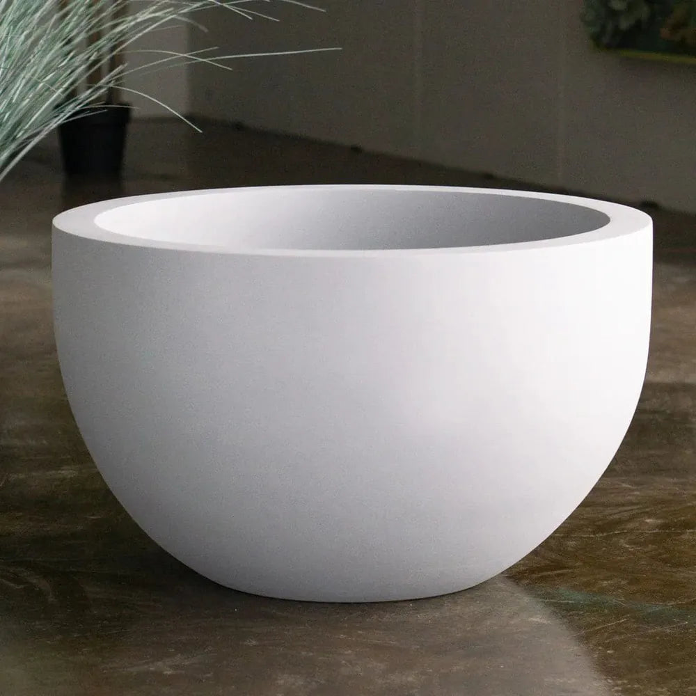 Isabella Planter-Gold Leaf Design Group-GOLDL-FG9642-16W-PlantersIsabella Planter/White-16.25"h-4-France and Son