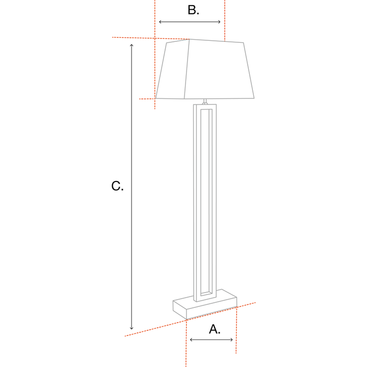 Floor Lamp Dorrell nickel finish-Eichholtz-EICHHOLTZ-111315UL-Floor Lamps-4-France and Son