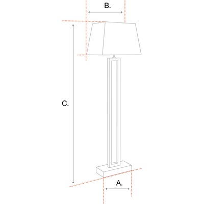 Floor Lamp Tortora - Antique Brass-Eichholtz-EICHHOLTZ-112759UL-Floor Lamps-5-France and Son