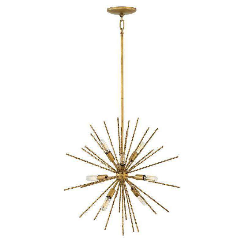Tryst Chandelier Burnished Gold-Fredrick Ramond-HINKLEY-FR43014BNG-Chandeliers-1-France and Son