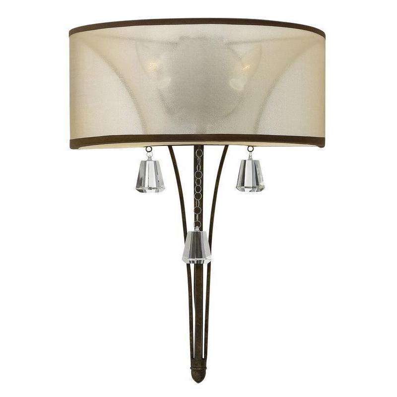Mime Two Light Sconce French Bronze*-Fredrick Ramond-HINKLEY-FR45602FBZ-Wall Lighting-1-France and Son