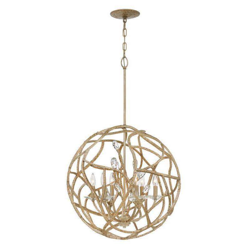 Eve Chandelier Champagne Gold-Fredrick Ramond-HINKLEY-FR46807CPG-Chandeliers-1-France and Son