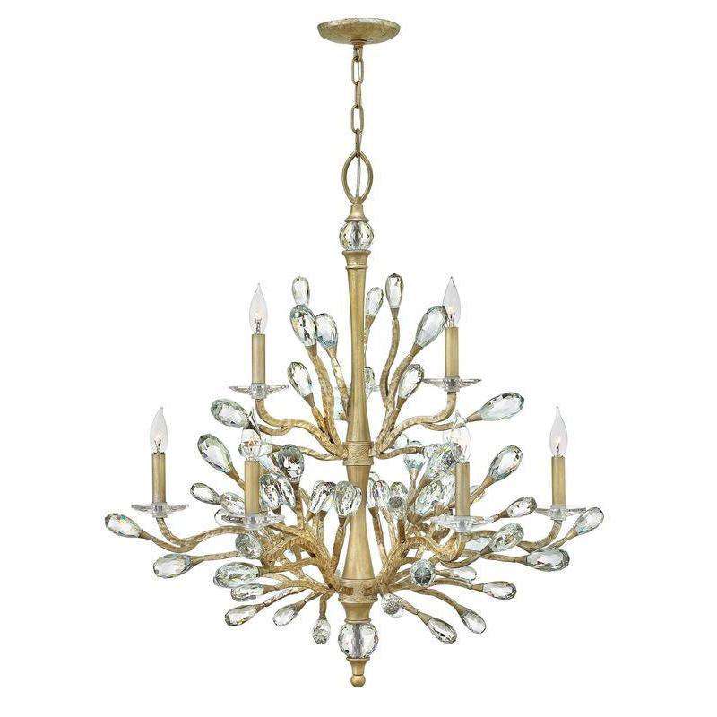 Eve Chandelier Champagne Gold-Fredrick Ramond-HINKLEY-FR46809CPG-Chandeliers-1-France and Son