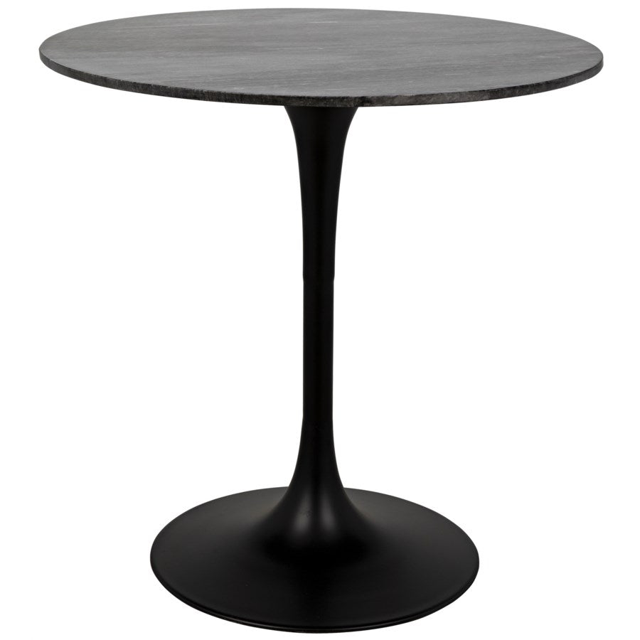 Laredo Bar Table-Noir-NOIR-GBAR001MTB-40-Dining Tables40"-Black Metal & Black Stone Top-8-France and Son